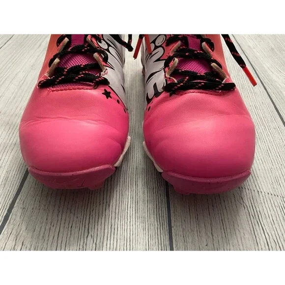 Pink Nike Girl Softball Cleats Shoes, Size Youth 4.5 - Picture 4 of 5